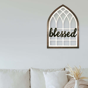 Interchangeable Arch Shaped Wall Decor, Framed Wall Art, Modern Farmhouse Wood Wall Window Arches, Indoor Outdoor Decoration