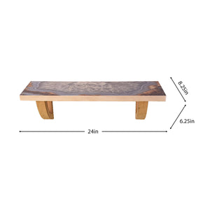 Agate 36" Wooden Wall Shelf, Wooden Wall Mounted Shelves for Bedroom, Living Room, Bathroom, Kitchen, Office and More,