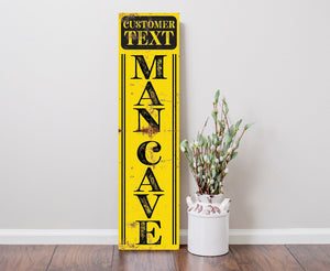 36in Personalized Man Cave Wooden Sign | Gaming Room, Bar Decor | Custom Wall Decor | Unique Gift