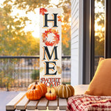 36in "Home Sweet Home" Fall Porch Sign - Front Door Decor for Autumn Celebrations