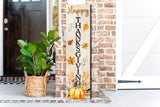 36in "Happy Thanksgiving" Fall Porch Sign - Rustic Harvest Decor for Front Door Display during Autumn Celebrations