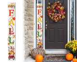 72-Inch Wooden "Happy Fall Y'all" Porch Sign - Seasonal Front Door Decor for Autumn Celebrations