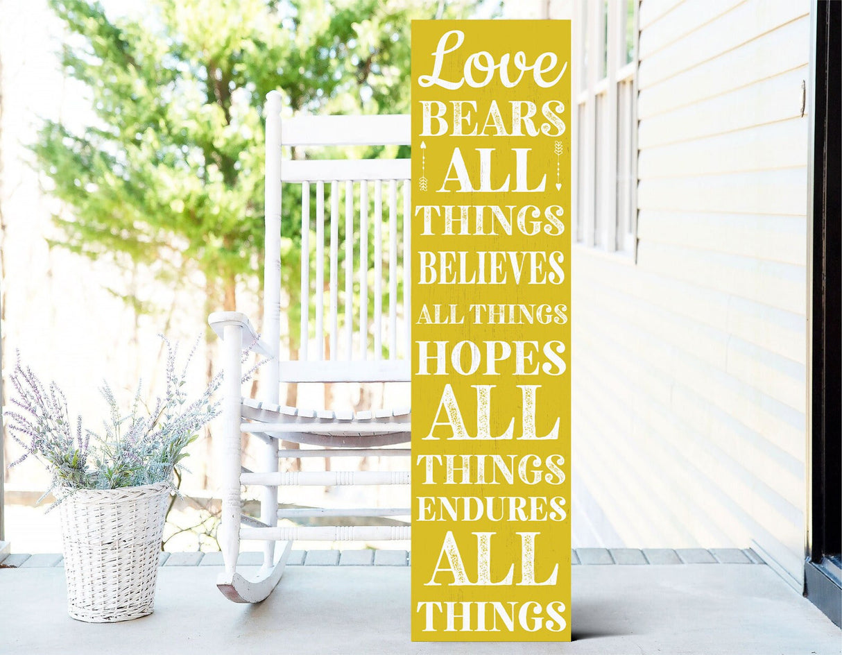 36in Christian Motivational Wooden Porch Sign - Inspirational Front Door Wall Decor for a Positive and Uplifting Atmosphere