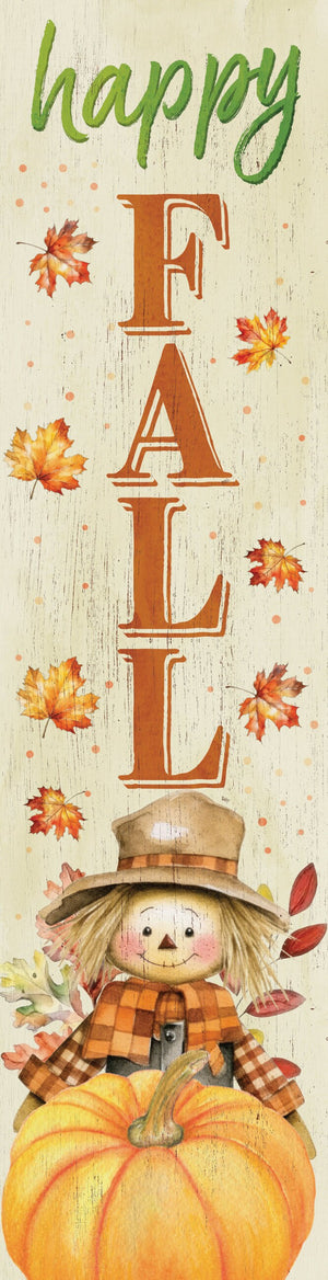 Welcome Autumn: 36in 'Happy Fall' Wooden Porch Sign with Unique Scarecrow Design - Perfect Seasonal Decor for Your Front Door or Porch!