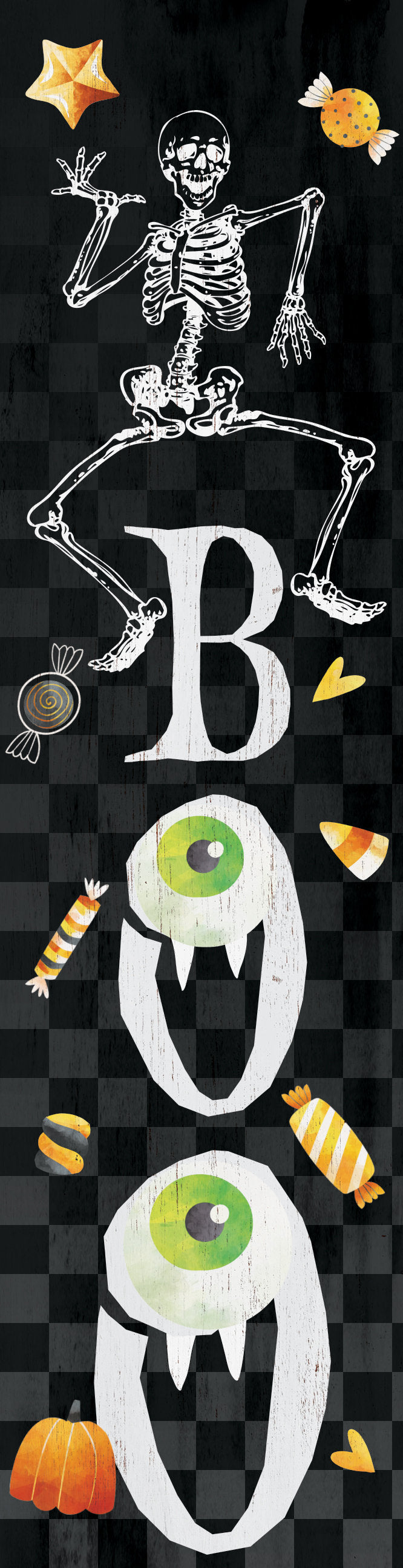 36" Farmhouse “Boo” Halloween Porch Sign
