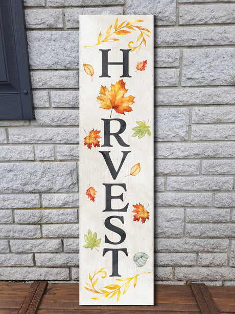 36in "Harvest" Fall Porch Sign | Modern Farmhouse Decoration | Ideal for Entryway, Mantle, Living Room, Kitchen, Porch Decor
