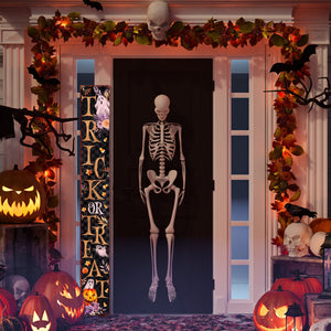 72in Trick or Treat Halloween Welcome Porch Sign Front Door Decor Halloween Decoration Rustic Modern Farmhouse Entryway Decor