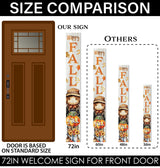 72in "Happy Fall Y'all" Porch Sign - Outdoor Decor for Front Door, Autumn, Harvest, and Thanksgiving Day Celebrations