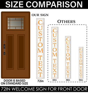 72in foldable Personalized Party Welcome Porch Sign for front door