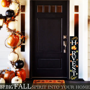 48in "Harvest" Fall Porch Sign - Front Door Decor for Autumn Celebrations