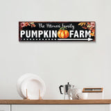 36in Personalized Family Name Fall Wall Decor - Autumn Harvest Decor for a Personalized Seasonal Touch