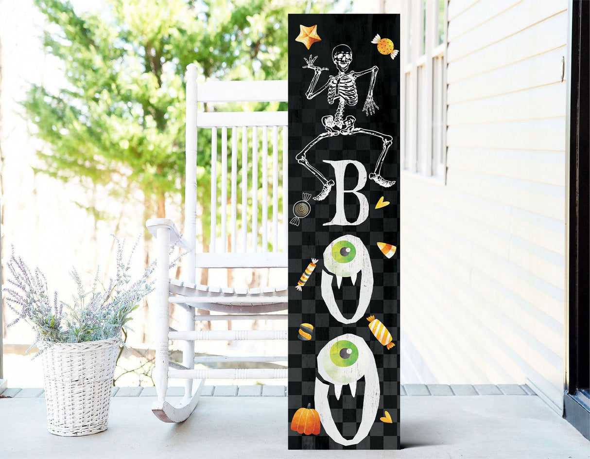 36" Farmhouse “Boo” Halloween Porch Sign