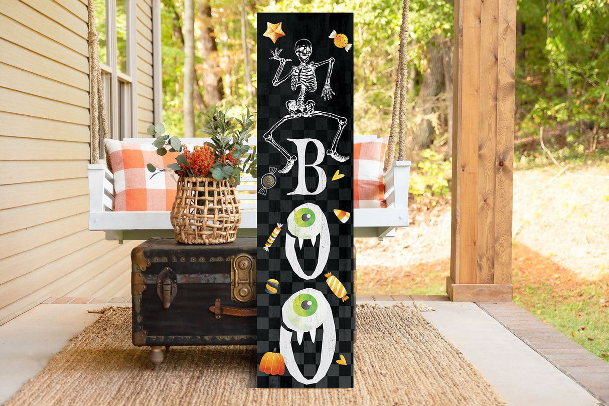 36" Farmhouse “Boo” Halloween Porch Sign