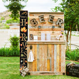 72in Wooden "Happy Harvest" Fall Welcome Porch Sign - Front Door Decor for Seasonal Celebrations, Vintage Fall Decoration