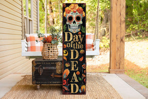 36in Day of the Dead Sugar Skull Porch Sign