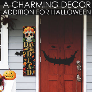 36in Day of the Dead Sugar Skull Porch Sign