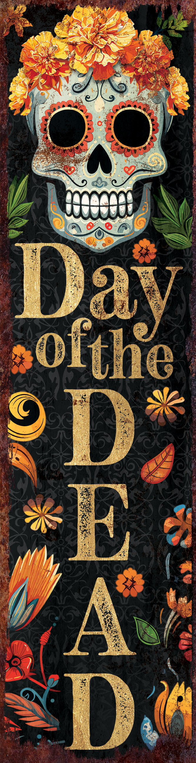 36in Day of the Dead Sugar Skull Porch Sign