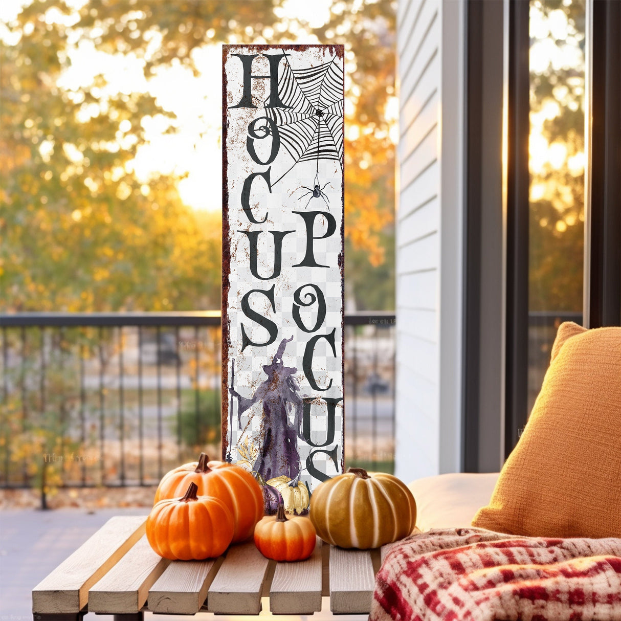 36in Hocus Pocus Halloween Porch Sign | Spooky Front Door Display | Hauntingly Festive Entryway Decor | Perfect for Halloween Celebrations