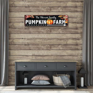 36in Personalized Family Name Fall Wall Decor - Autumn Harvest Decor for a Personalized Seasonal Touch