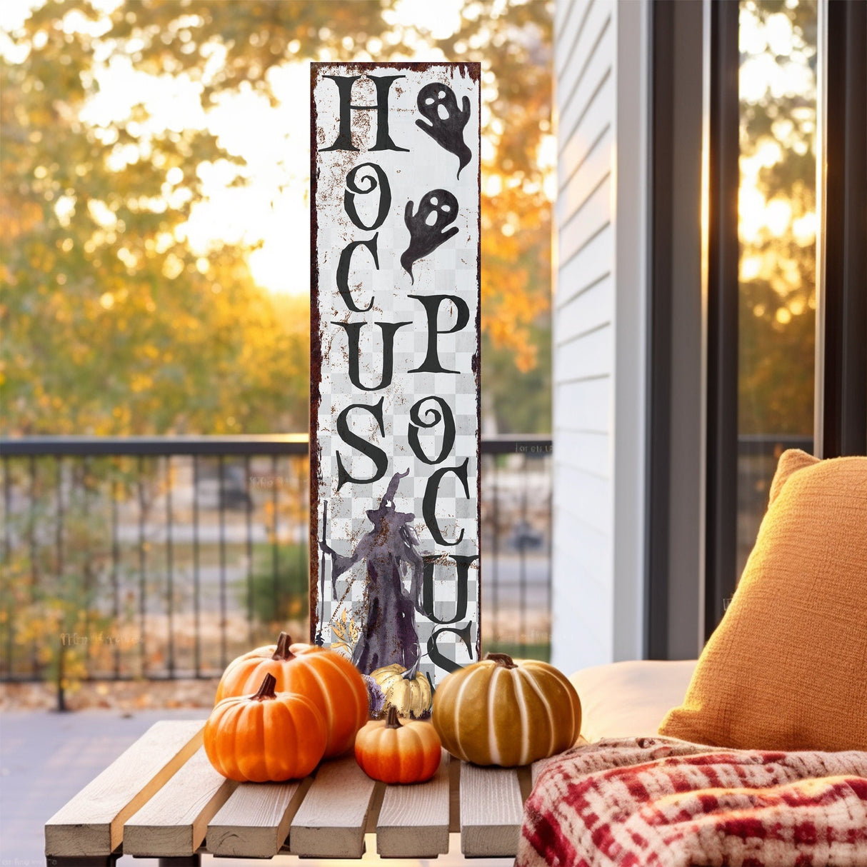 36in Hocus Pocus Halloween Porch Sign