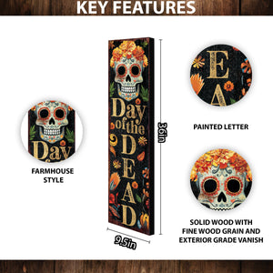 36in Day of the Dead Sugar Skull Porch Sign