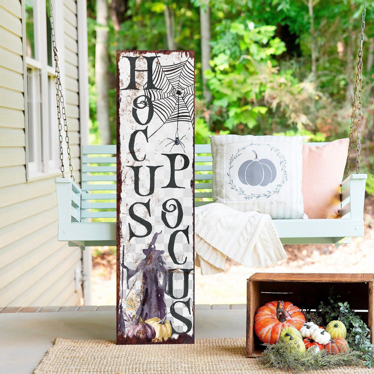 36in Hocus Pocus Halloween Porch Sign | Spooky Front Door Display | Hauntingly Festive Entryway Decor | Perfect for Halloween Celebrations