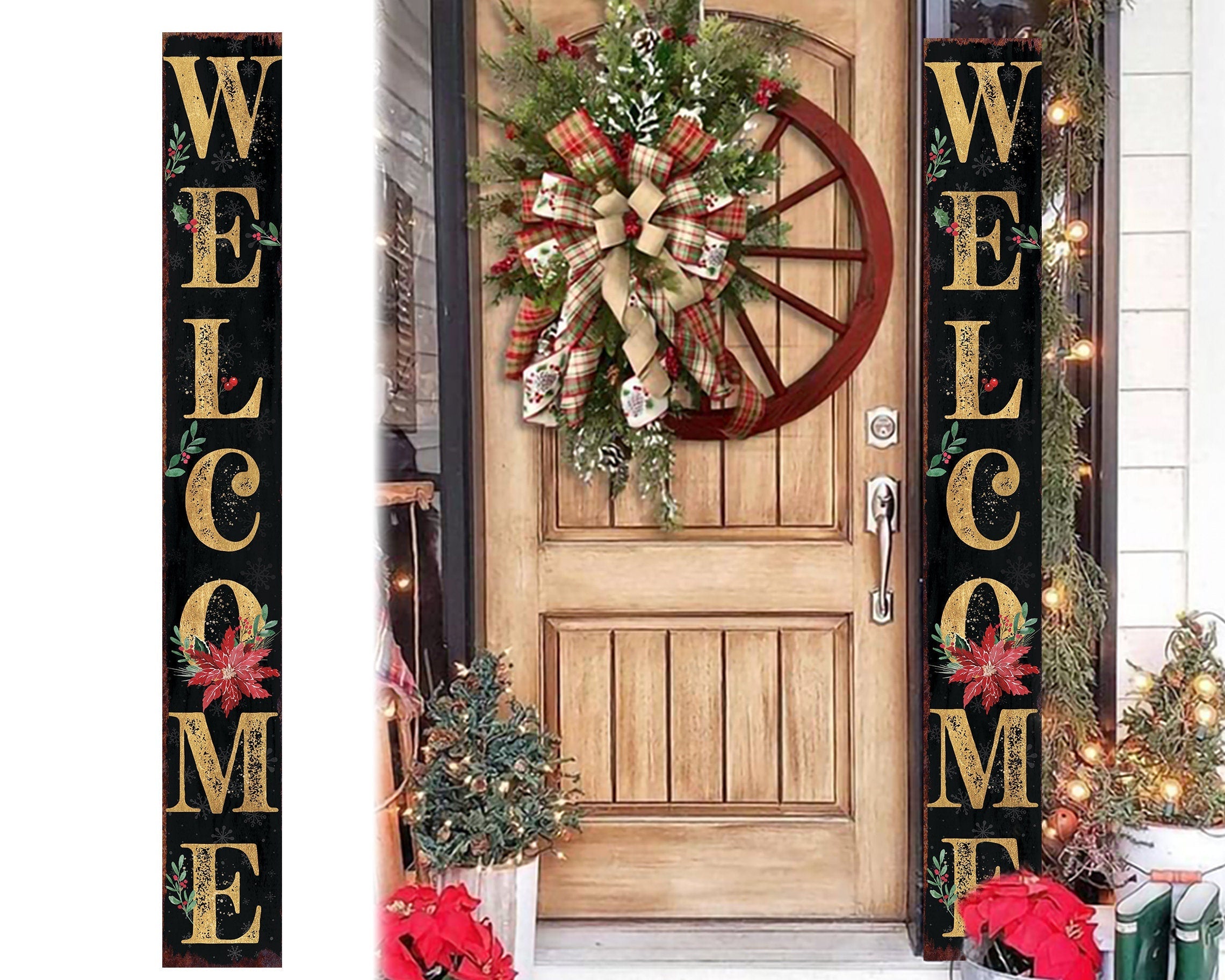 72in-Welcome-Christmas-Porch-Sign-Front-Porch-Christmas-Decor-Black-Welcome-Sign,-Outdoor-Decoration-Rustic-Modern-Farmhouse-Entryway-