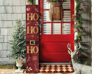 48in "Ho Ho Ho" Christmas Porch Sign - Front Porch Christmas Decor Welcome Sign, Rustic Modern Farmhouse Entryway Board