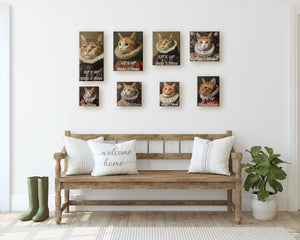 Personalized Pet Portrait Canvas Painting- Royal Pet King Portrait, Printable Digital Art, Renaissance Dog Portrait from Photo, Remembrance Design