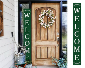 72in Jungle Green Outdoor Welcome Sign | Rustic Welcome Sign | Front Door, Entryway Decor | Foldable and Portable | UV Protected & Sealed