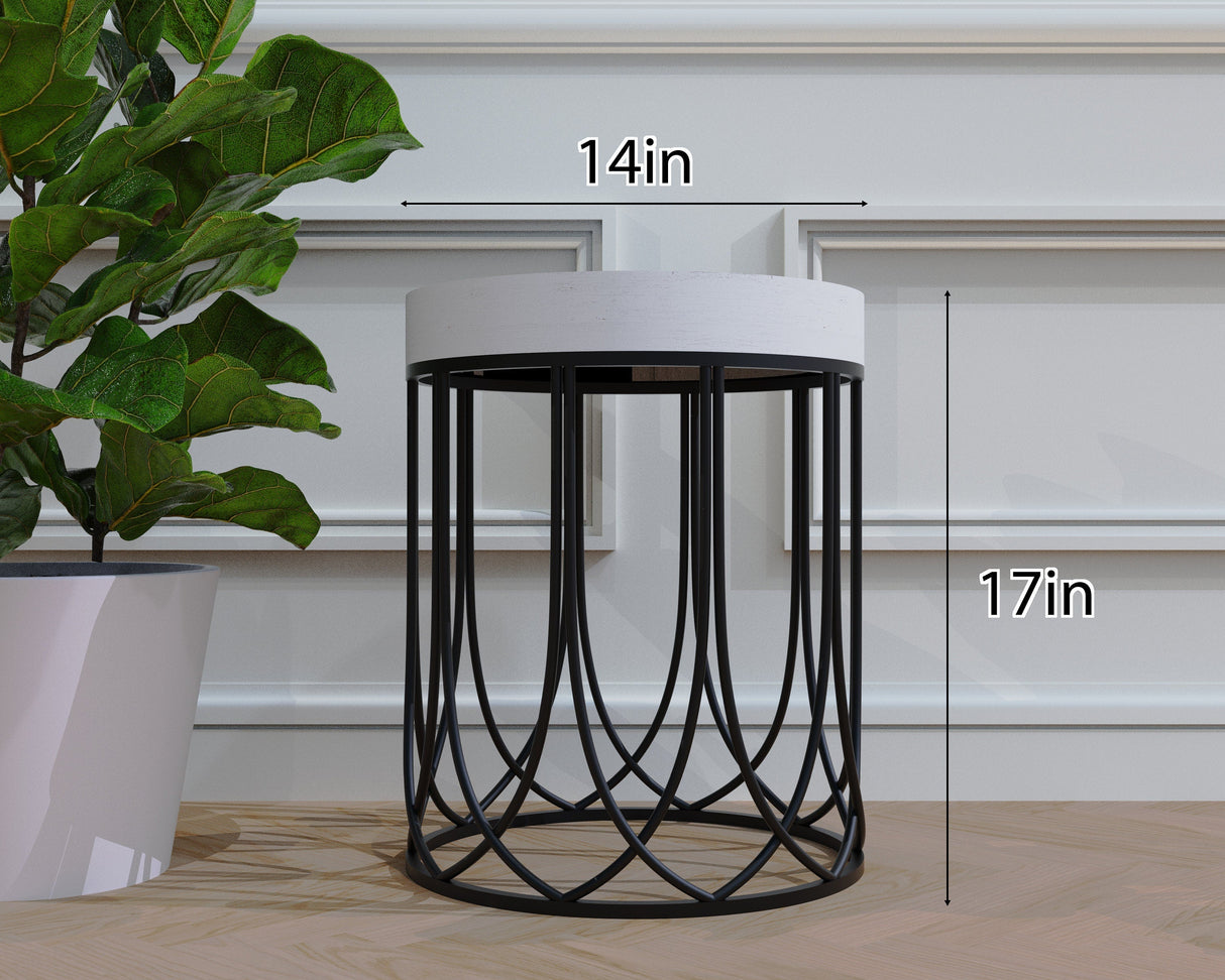 Moroccan Blue Patterned Tiles Accent Table