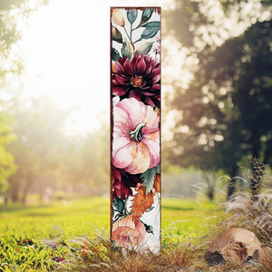 42" Watercolor Pumpkin Garden Stake