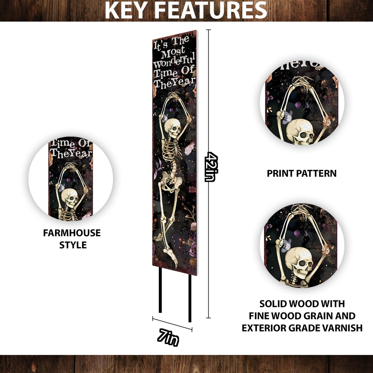 42-Inch Halloween Garden Stake