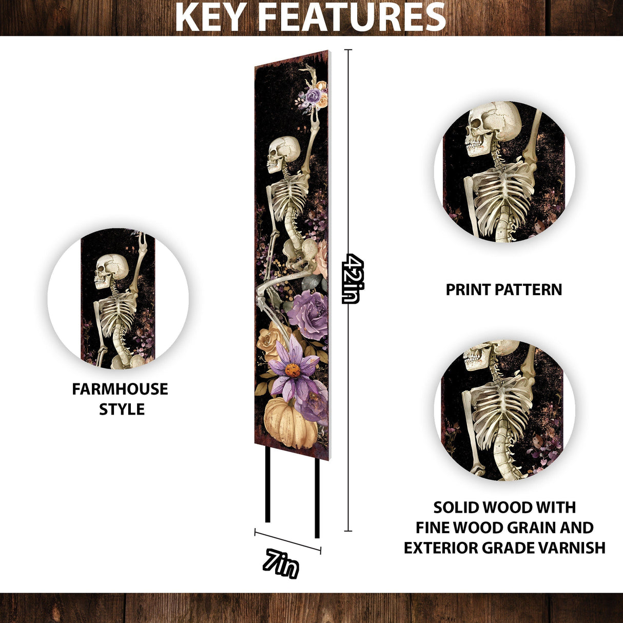 42" Halloween Garden Stake