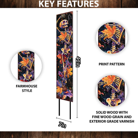 42-Inch Halloween Skeleton Garden Stake