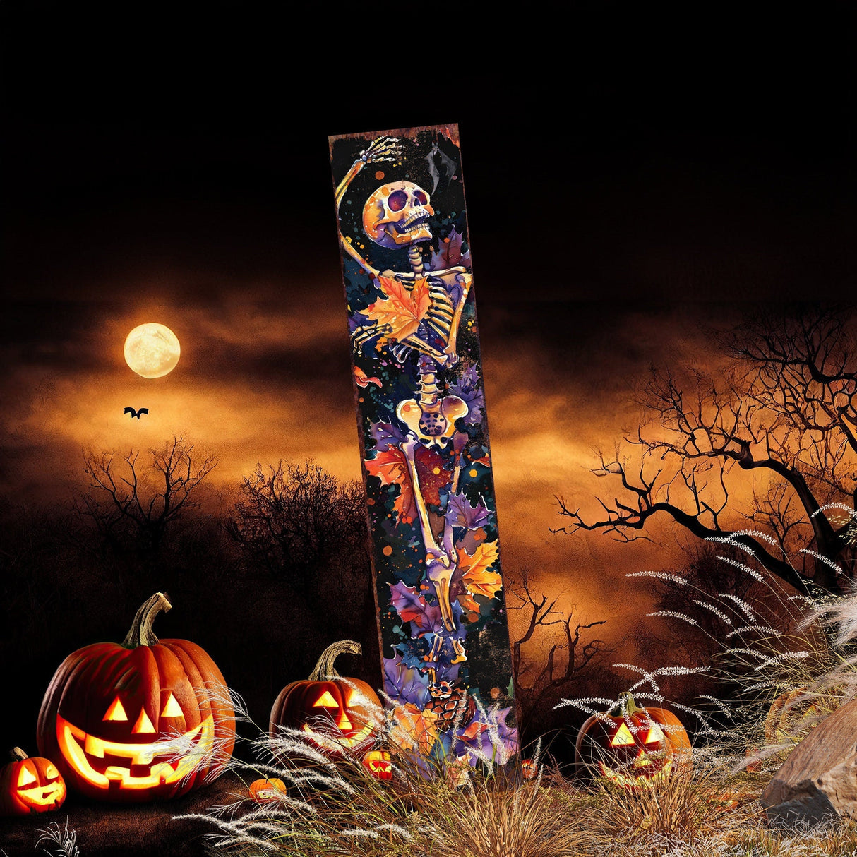 42-Inch Halloween Skeleton Garden Stake