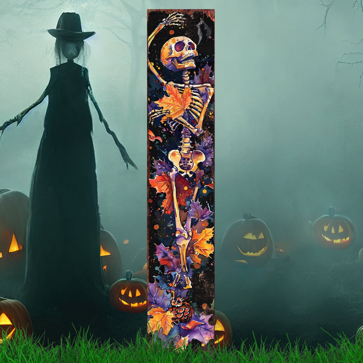 42-Inch Halloween Skeleton Garden Stake