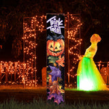42-Inch Trick or Treat Watercolor Pumpkin Garden Stake