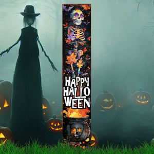 42-Inch “Happy Halloween” Watercolor Garden Stake
