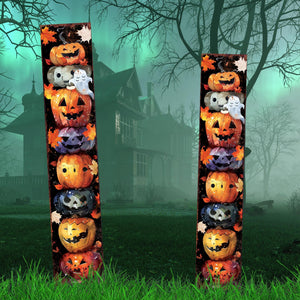 42-Inch Halloween Watercolor Jack-O’-Lantern Garden Stake