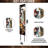42" Watercolor Skeleton Garden Stake