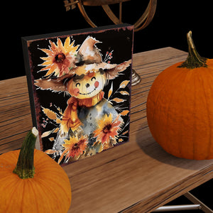 15in Fall Sunflower Table Decor - Fall Decor Wooden Autumn Tabletop Sign Decoration for Home, Farmhouse Harvest Holiday Indoor Party Decor