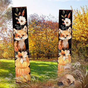 42-inch Fall Garden Stake - Watercolor Foxy - Perfect for Outdoor Decor - Yard Art and Garden Decoration | Autumn Garden Accent