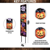 42-Inch Trick or Treat Watercolor Pumpkin Garden Stake
