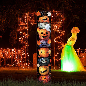 42-Inch Halloween Watercolor Jack-O’-Lantern Garden Stake