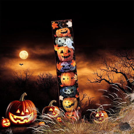 42-Inch Halloween Watercolor Jack-O’-Lantern Garden Stake