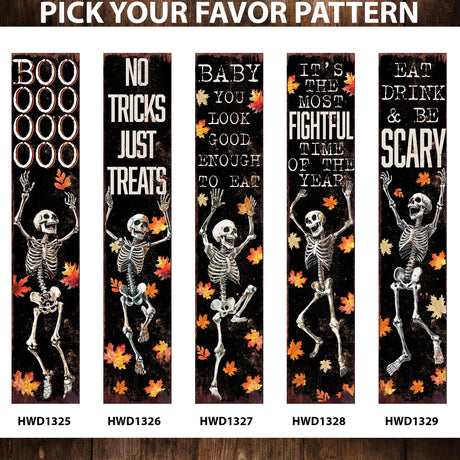 42in Halloween Garden Stake | Watercolor Dancing Skeleton | Outdoor Patio and Lawn Decoration | Halloween Decoration