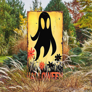 30in Halloween Ghost Garden Stake | Wooden Halloween Decor | Halloween Sign | Halloween Yard Decor | Halloween Retro Style Decor