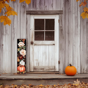 48in Fall Porch Sign - Fall Front Porch Plaque with Autumn Decoration | Entryway Fall Decor | Wood, UV Print | 48x12in