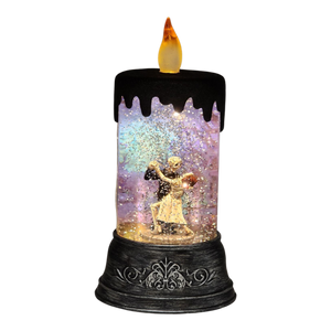 Spooky Skeleton Dance Waterglobe Candle